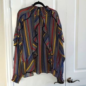 Women's, 26-27, blouse, multi colored